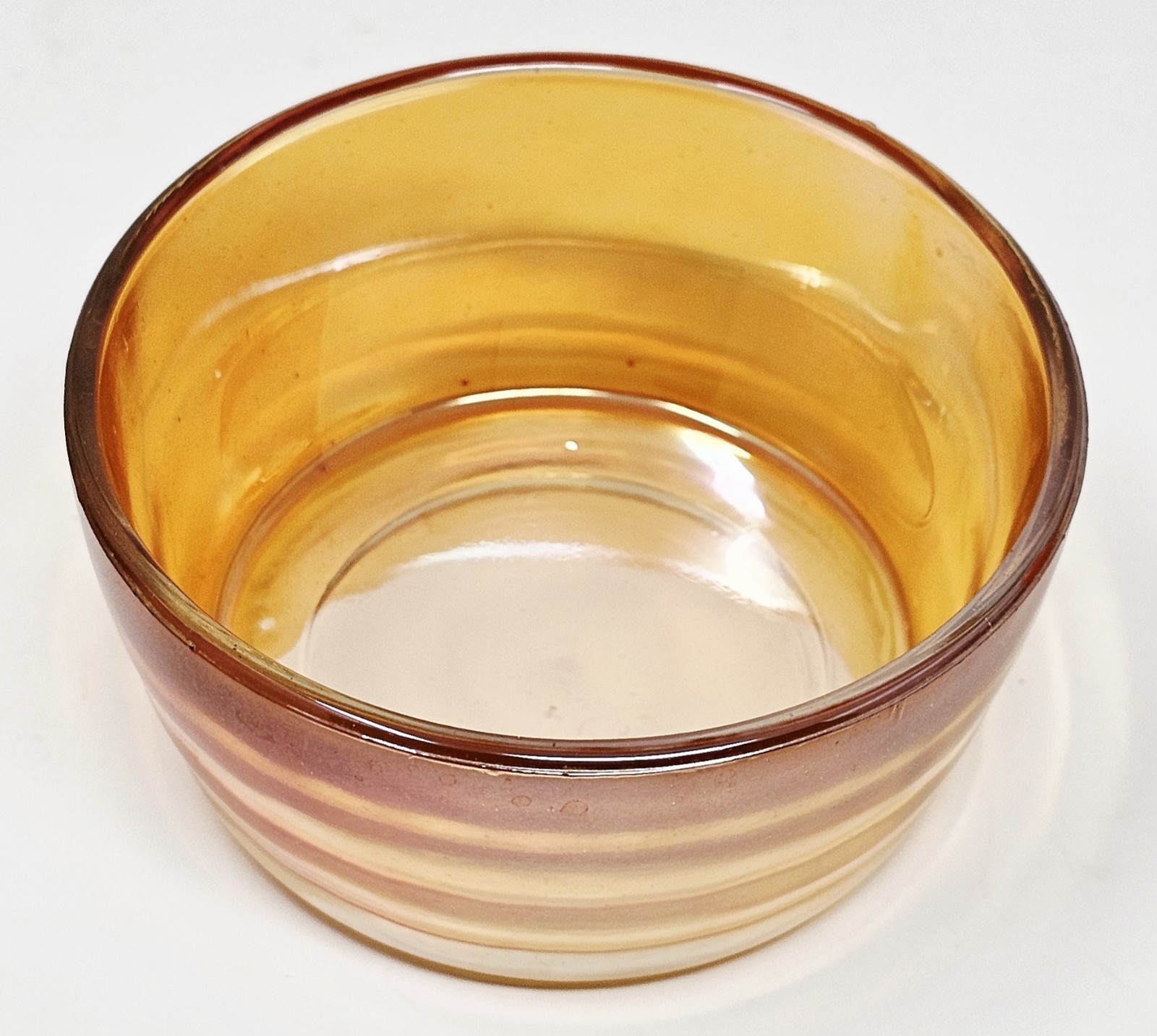 1940's Jeanette Marigold Carnival Glass Scottie  Dog Powder Trinket Candy Dish