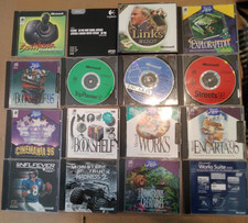 16 CD-ROM LOT Microsoft Windows Games Works Monster Truck Madness 2 Encarta NFL