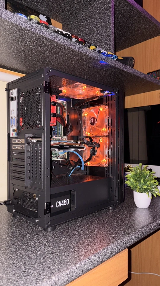 Custom Black RGB Gaming PC Intel i7 4770 16GB RAM 1TB HDD W / R9 380 4GB - Image 3 of 4