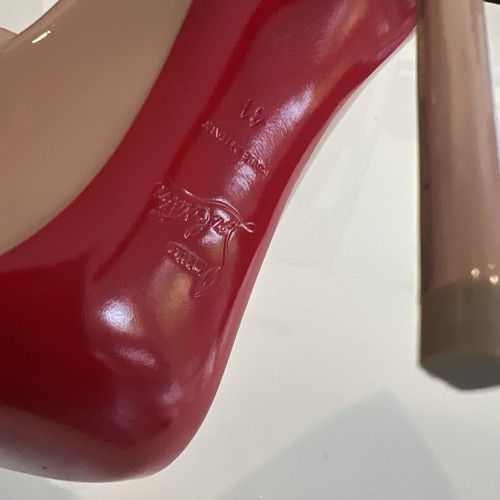 $845 NEW WOMEN Christian LOUBOUTIN SO KATE 120 NUDE PATENT HEELS/PUMPS US 11/41 - Picture 7 of 12