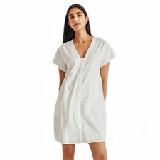 Madewell Eyelet Button-Front Mini Dress White NWT Small