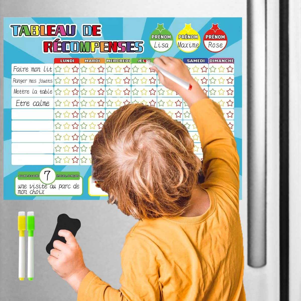 Tableau récompense enfant pour encourager ses petits exploits