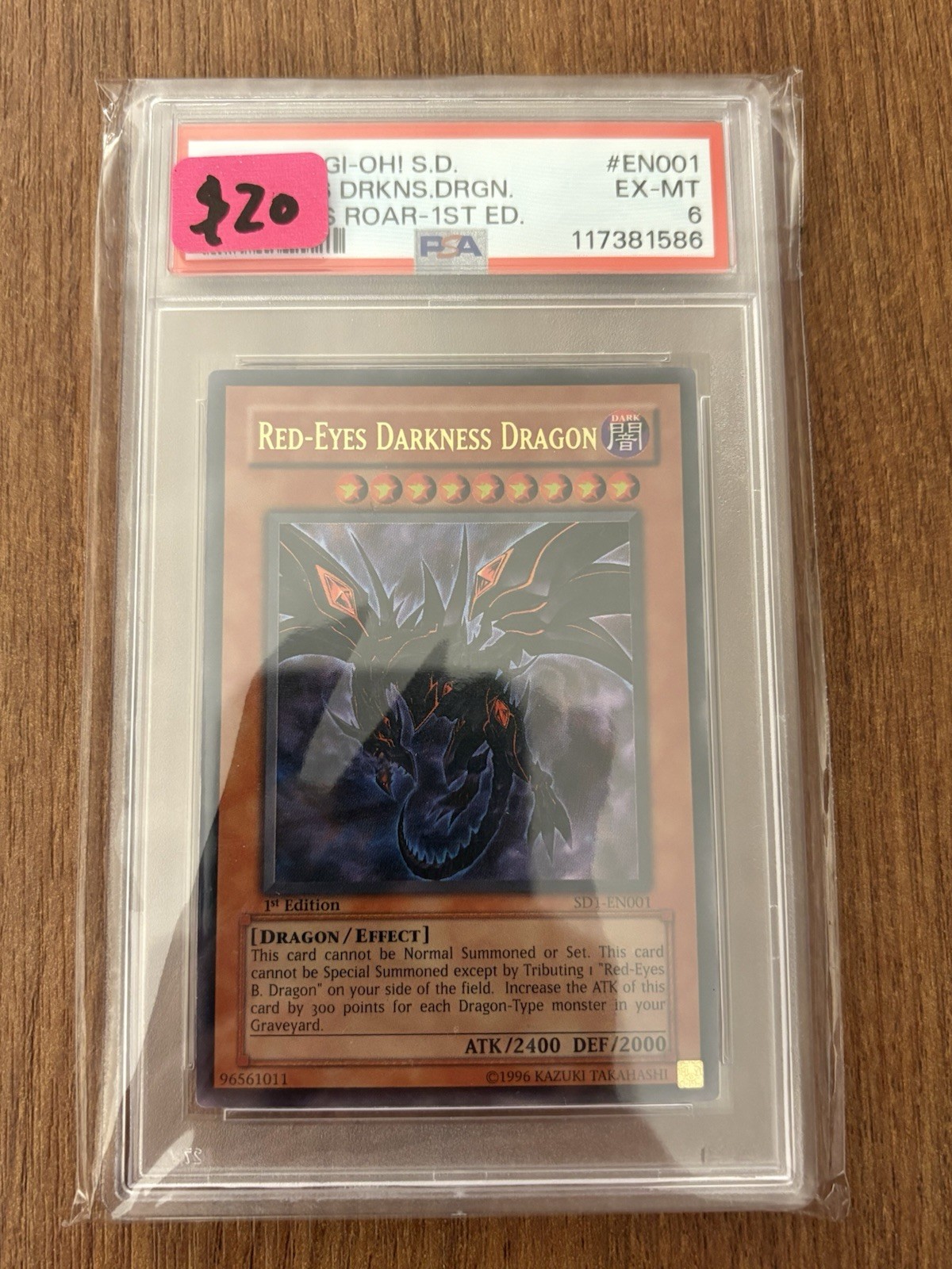 Red-Eyes Darkness Dragon 1st Edition SD1-EN001 Structure Deck Dragons Roar