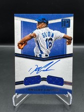 2016 PANTHEON!  DWIGHT GOODEN!  ON-CARD AUTO!  DUAL GAME WORN RELICS!  #/99!