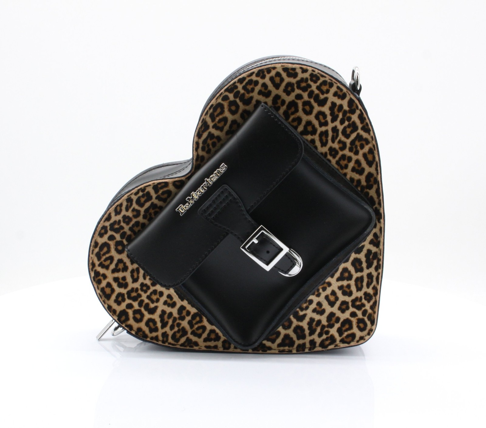 DR. MARTENS HEART BACKPACK CROSSBODY BAG PONY LEOPARD PRINT LEATHER RRP £130 AD image 2