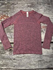 Ivivva by Lululemon Girls Swiftly Fly Tech Seamless Long Sleeve Shirt Size 8