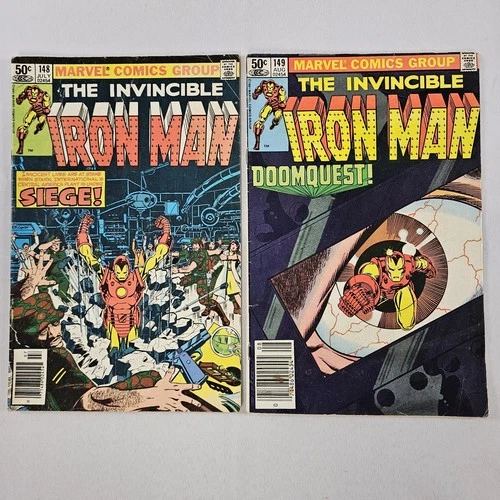 Iron Man 1st Series #148 & #149 Marvel Comics 1981 Lot Of 2 Vintage Books READ⬇