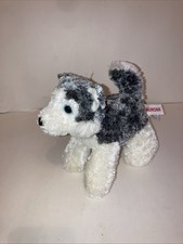 Aurora Destination Nation Wolf Husky Dog Soft Plush 7in tuffed Animal Toy