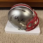 EMEKA EGBUKA AUTOGRAPHED OHIO STATE FLASH MINI HELMET BECKETT COA