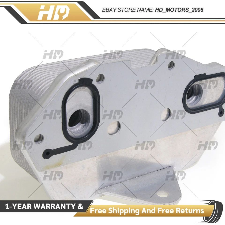 MAHLE Engine Oil Cooler with 06E117021G For Audi A5 A6 Q5 A4 A7 A8 Q7 S4 S5 - Image 4 of 4