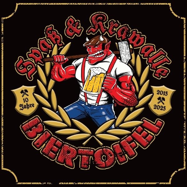 Biertoifel - Spa Krawalle White W/ Gold Splatter Vinyl - Vinyl Re - G72Z-image