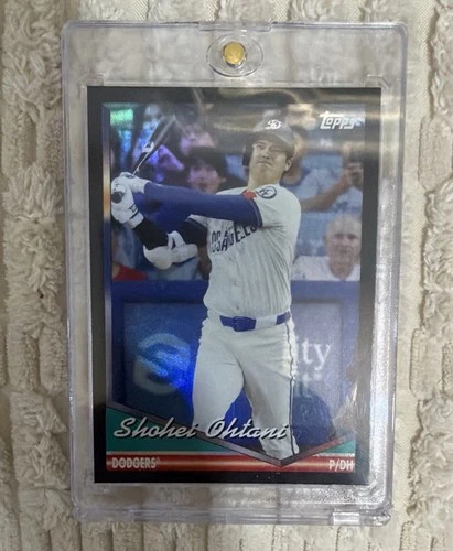 Shohei Ohtani RARE BLACK REFRACTOR INVESTMENT CARD TOPPS CHROME DODGERS MVP MINT