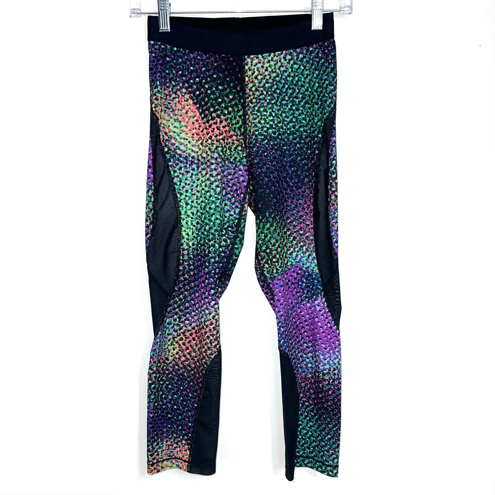 Nike Pro HyperCool Multicolor Pattern Mesh Capri … - image 2