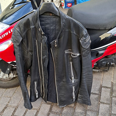 Tolle Alte HEIN Gericke Motoradjacke Echt LEDER  EHER GRÖẞE 50 HERREN