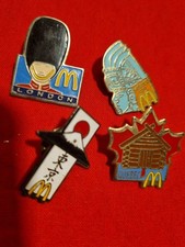 McDonald’s Lot McDonald’s 4 pins métal London Mexico Quebec Japon - Lots