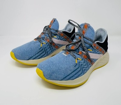 New Balance Fresh Foam Roav Mens 8 Blue Yellow Running Shoes UROAVNM1 Athletic