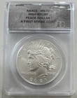 2021 $1 Silver Peace Dollar High Relief First Strike ANACS MS70