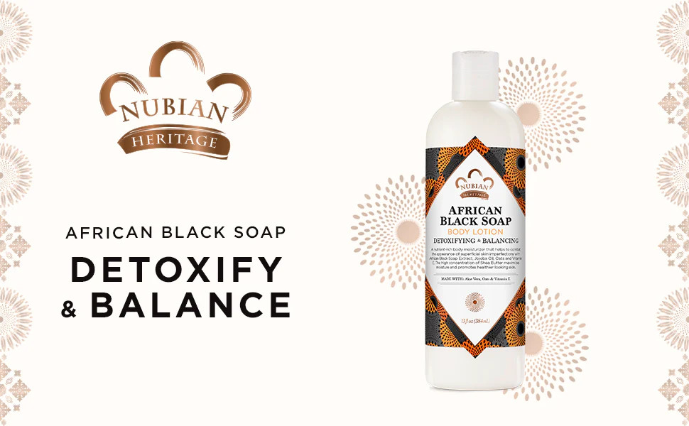 Nubian Heritage African Black Soap Body Lotion 13fl oz