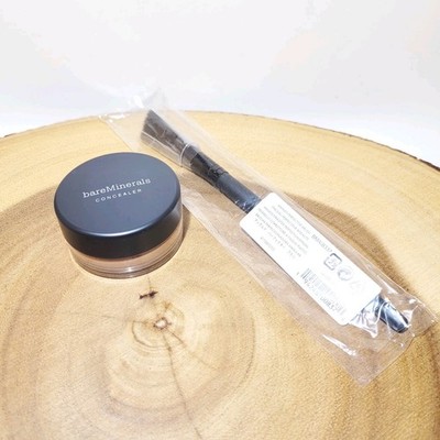 bareMinerals Multi-Tasking Concealer (honey bisque) & Angled Perfector Brush