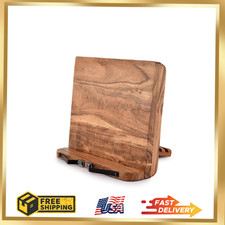 NIRMAN Acacia Wood Book Stand Adjustable Angle Reading Book Holder for Textbook