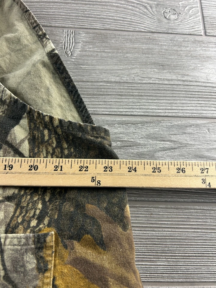 Vintage Woolrich Bib Overalls Realtree Hardwood Camo Cargo Pockets Hunting - Image 4 of 4
