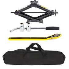 Scissor Jack 2.5 Ton Lift Wind Up Jack Kit for Van Car w/Crank Speed Handle