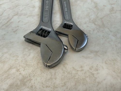 Crescent 2pc 6in., 8in. Adjustable Wrenches, Crestoloy Steel, USA Blue - Picture 9 of 12