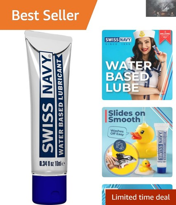 #ad Versatile Water Based Lubricant 0.34 oz for Playful Intimacy amp; Safe Use $4.99