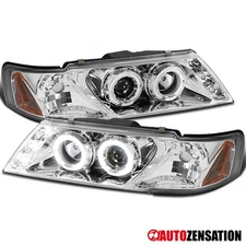 Fit 1995 1996 1997 1998 Sentra 200SX LED Halo Projector Headlights Left+Right