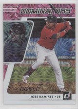 2021 Panini Donruss Dominators Pink Fireworks Jose Ramirez #DOM7 0i6y