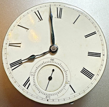 * 18 Size 1881 ILLINOIS 7J Gr 1  M. 2  GILT Pocket Watch Movement Parts Rep  Q43