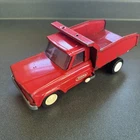 1960s Vintage Tonka Red Dump Truck Mini /Pressed Steel/Toy Truck/Made In USA/ 9”