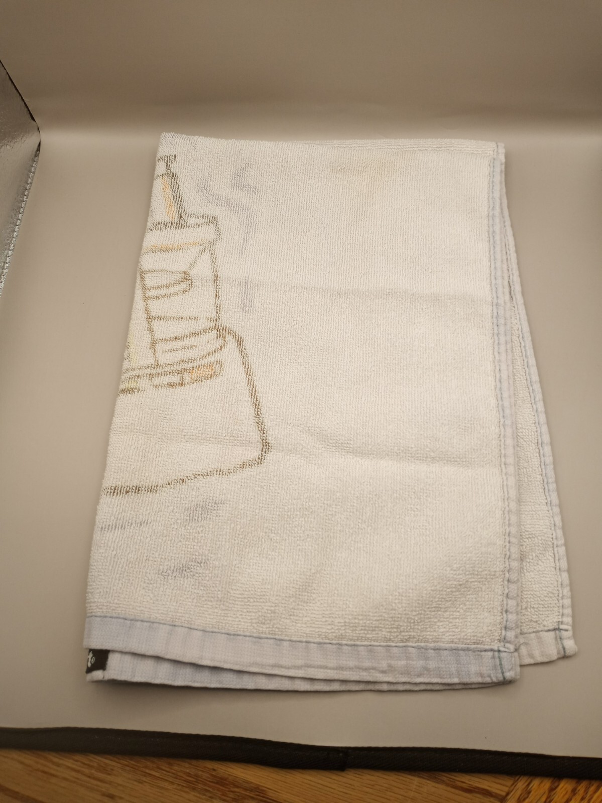 RARE Cuisinart Kitchen White W/ Blender Dish Towel 17"x25" *FREE SHIPPING