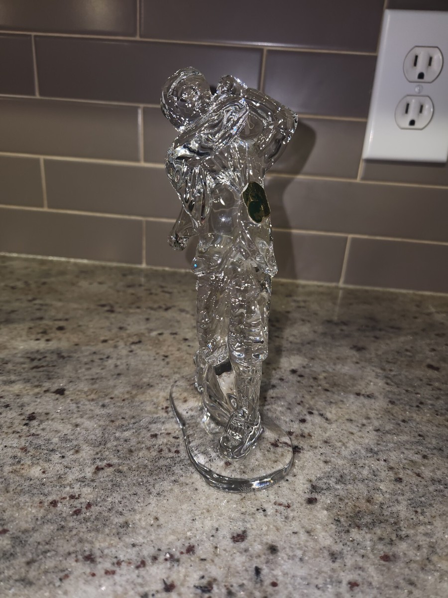 Waterford Clear Crystal 6.5” Male Golfer Statue Art Glass. | eBay