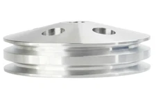GM Aluminum 2 Groove Power Steering Pump Pulley Keyway SBC BBC Chevy 350 454