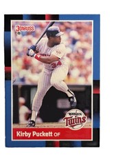 Excellent: Vintage 1988 Donruss Kirby Puckett Minnesota Twins Trading Card