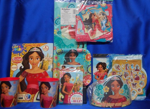Latino Elena of Avalor Party Set # 14 Plates Tablecover Invites Banner Tattoos - Picture 2 of 7