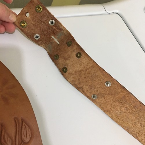 Personalized“Brenda”Floral 2 Leather Belts Only Hand Tooled Western Sz.37and 40” - Picture 12 of 15