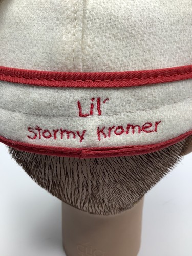 Lil Stormy Kromer Girl's Hat XL Benchwarmer Petal Pusher Red & White Child's Cap - Picture 6 of 10