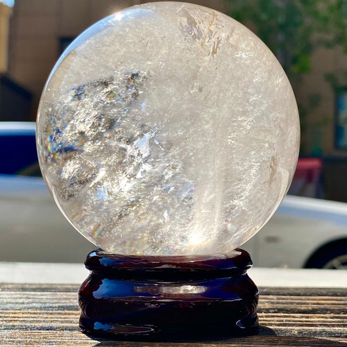 1.52LB Natural spherical healing crystal ball gemstone quartz stone - Picture 5 of 12