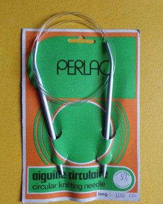 aiguille à tricoter circulaire 2.0-5.0 longueur total 100cm longueur tige 14 cm