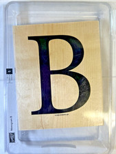 Stampin Up Monogram B Wood Stamp Set of 1-2006-Background-Card-Crafts-X large