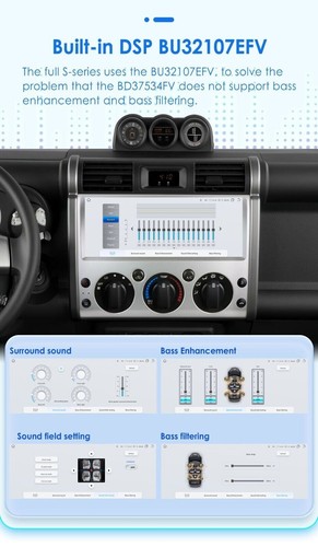 Android 12.3" Tesla HD Screen Car Stereo Radio Carplay GPS For Toyota FJ CRUISER - Picture 14 of 24