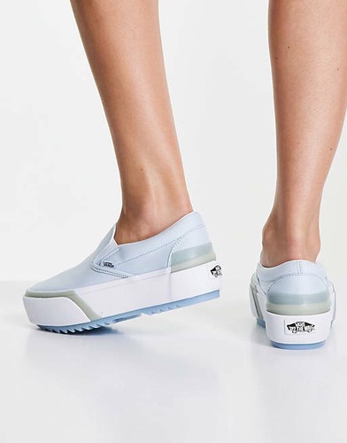 slip on stacked vans