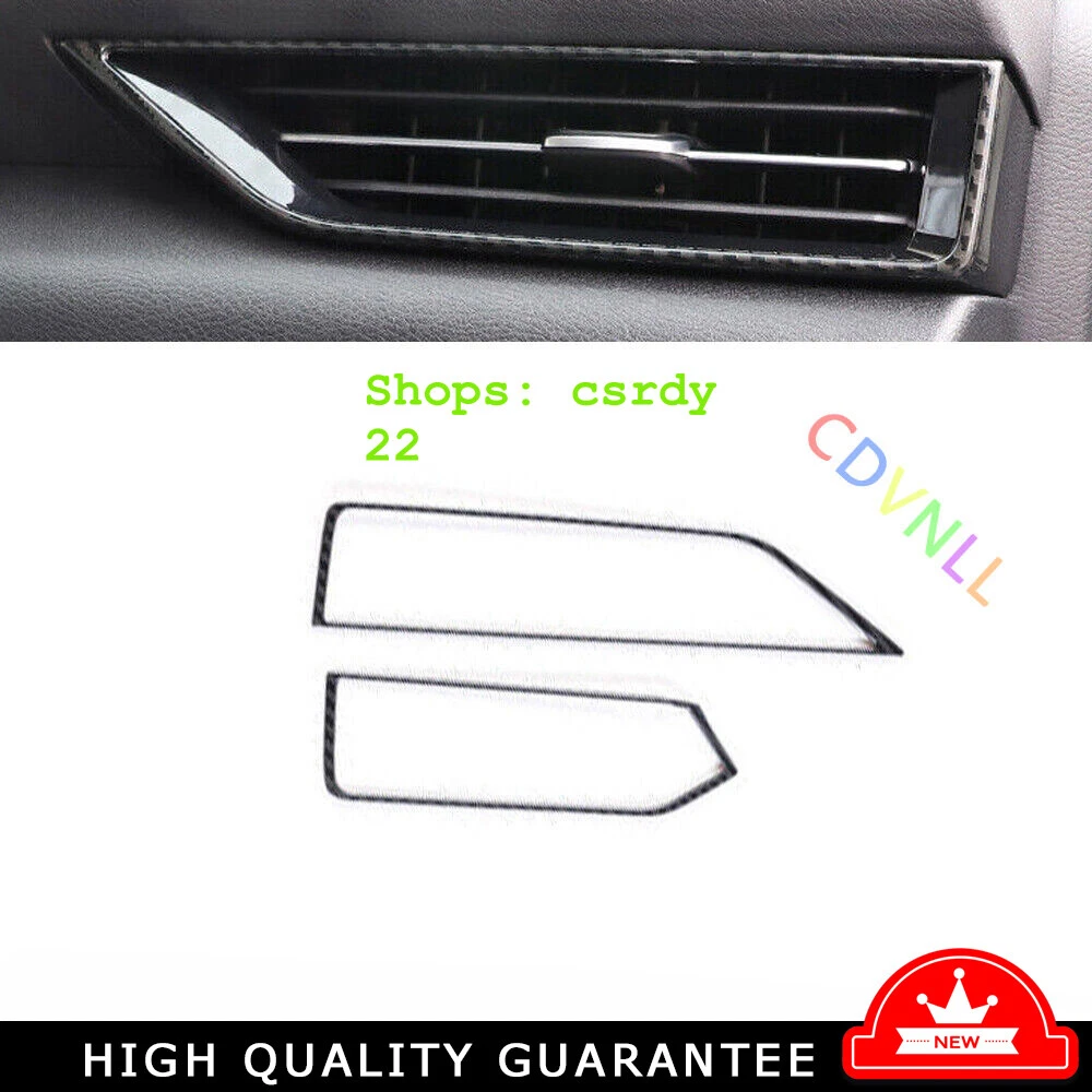 For Nissan Sentra 20-23 Steel Carbon Fiber Console Side Outlet Vent Covers Trim
