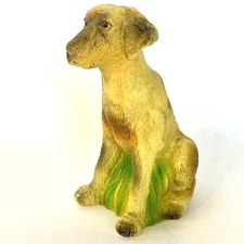 Vintage Labrador Dog Coin Bank Retriever Hard Plastic 6" Small World Imports