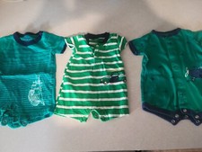Three Infant 0-3 Months all in one Outfits