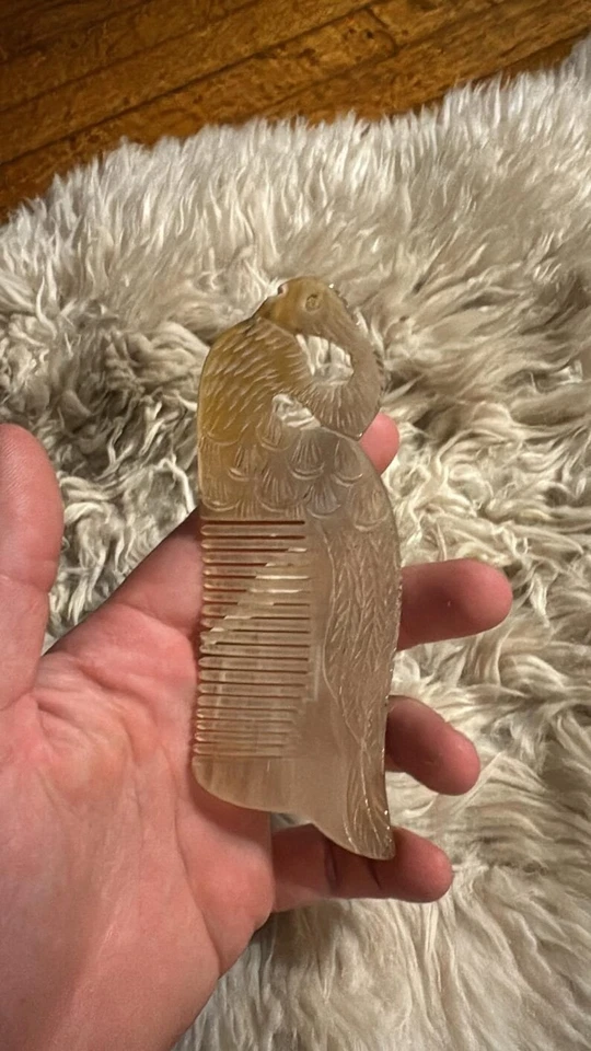 Cuerno de barba com cuerno de búfalo cuidado del cabello, cabello largo cabeza masaje bienestar sca/larp Foto 4 de 4