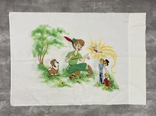 vintage PETER PAN PILLOWCASE WALT DISNEY WAMSUTTA SUPERLIN