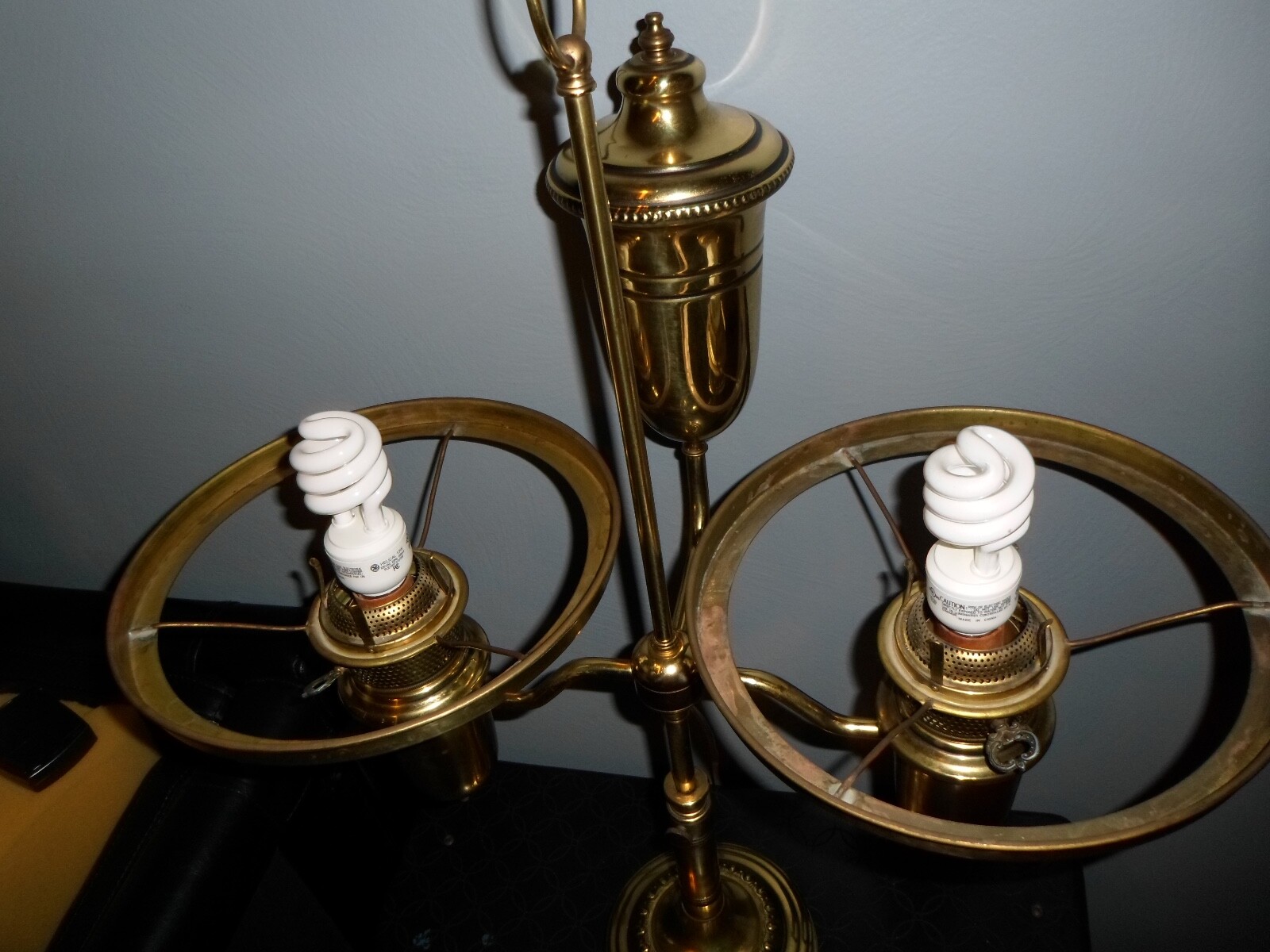 complete with shades vintage brass lamps eBay